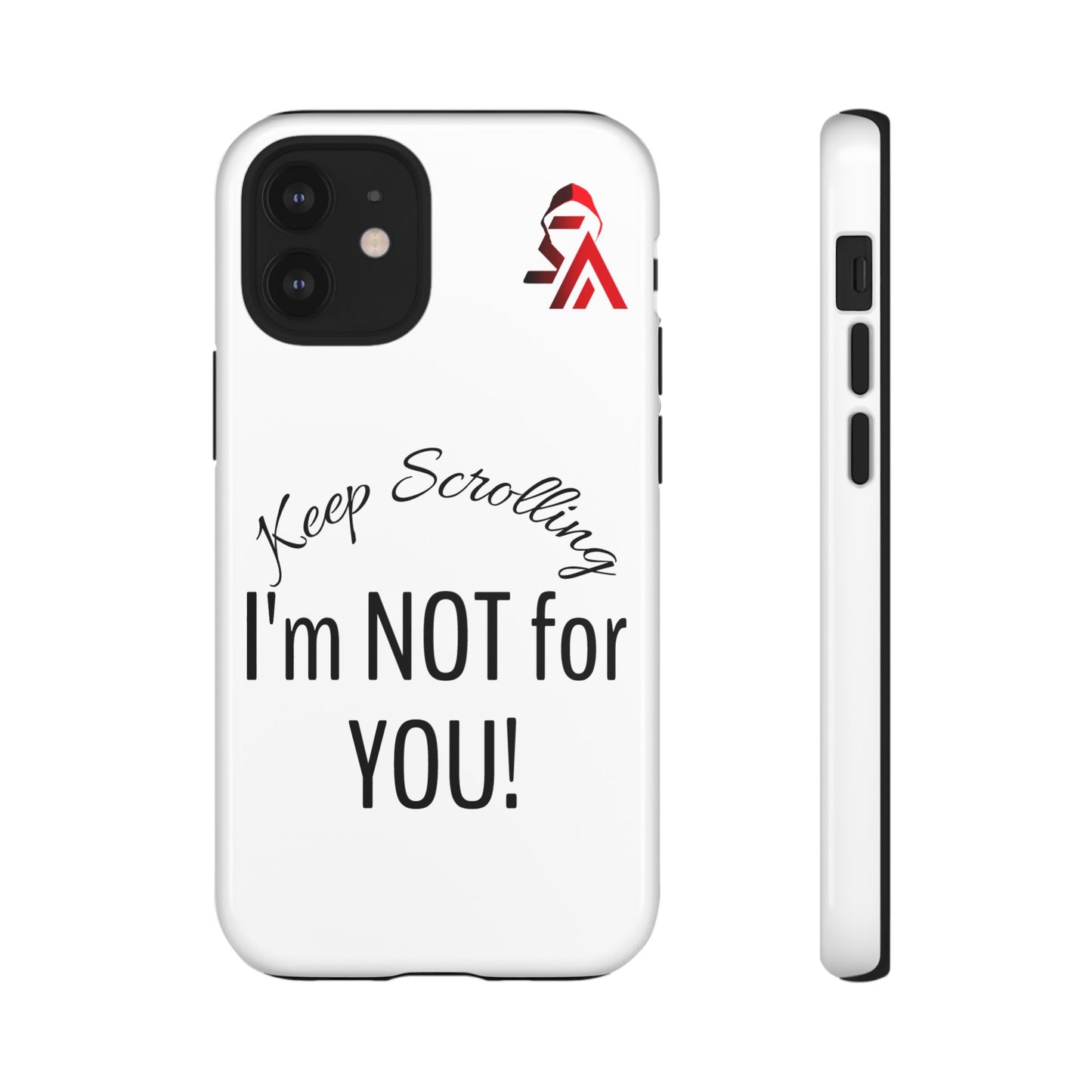 Keep Scrolling Phone Case - Tough Cases, Gift for Social Media Users, Trendy Phone Accessory, Funny Phone Cover, Modern Tech Gift
