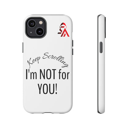 Keep Scrolling Phone Case - Tough Cases, Gift for Social Media Users, Trendy Phone Accessory, Funny Phone Cover, Modern Tech Gift