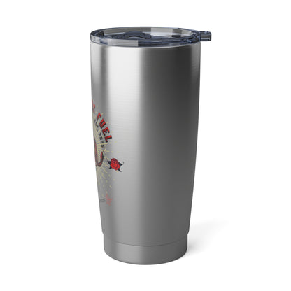 Traveler's 20oz Stainless Steel Tumbler, Inspirational Gift, Adventure Mug, Personalized Travel Cup, Eco-Friendly Travel Sculpt