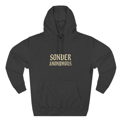 Sonder Anonymous Three-Panel Fleece Hoodie for Ultimate Comfort, Casual Style, Streetwear, Unique Gift, Everyday Wear