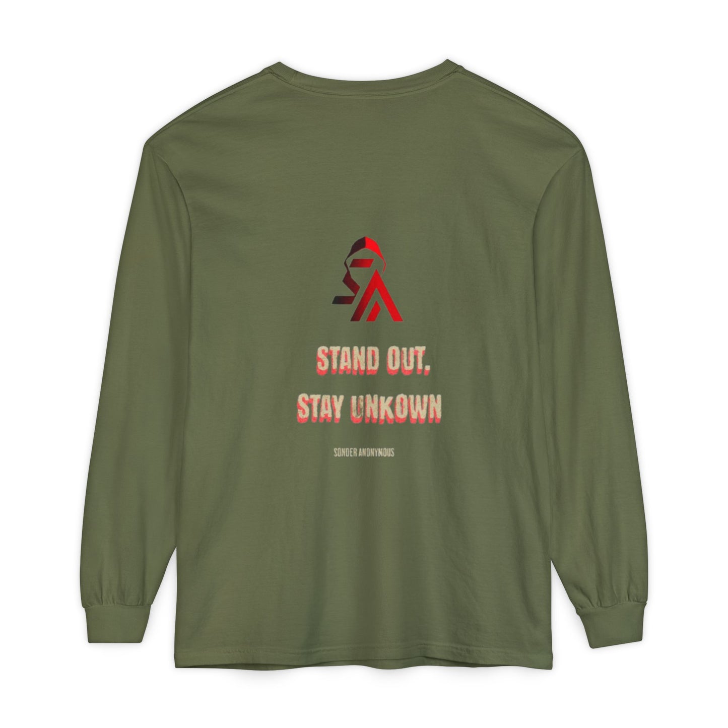 Edgy Angel Long Sleeve T-Shirt, Streetwear Fashion, Casual Wear, Unique Graphic Tee, Unisex Apparel, Gift for Him/Her