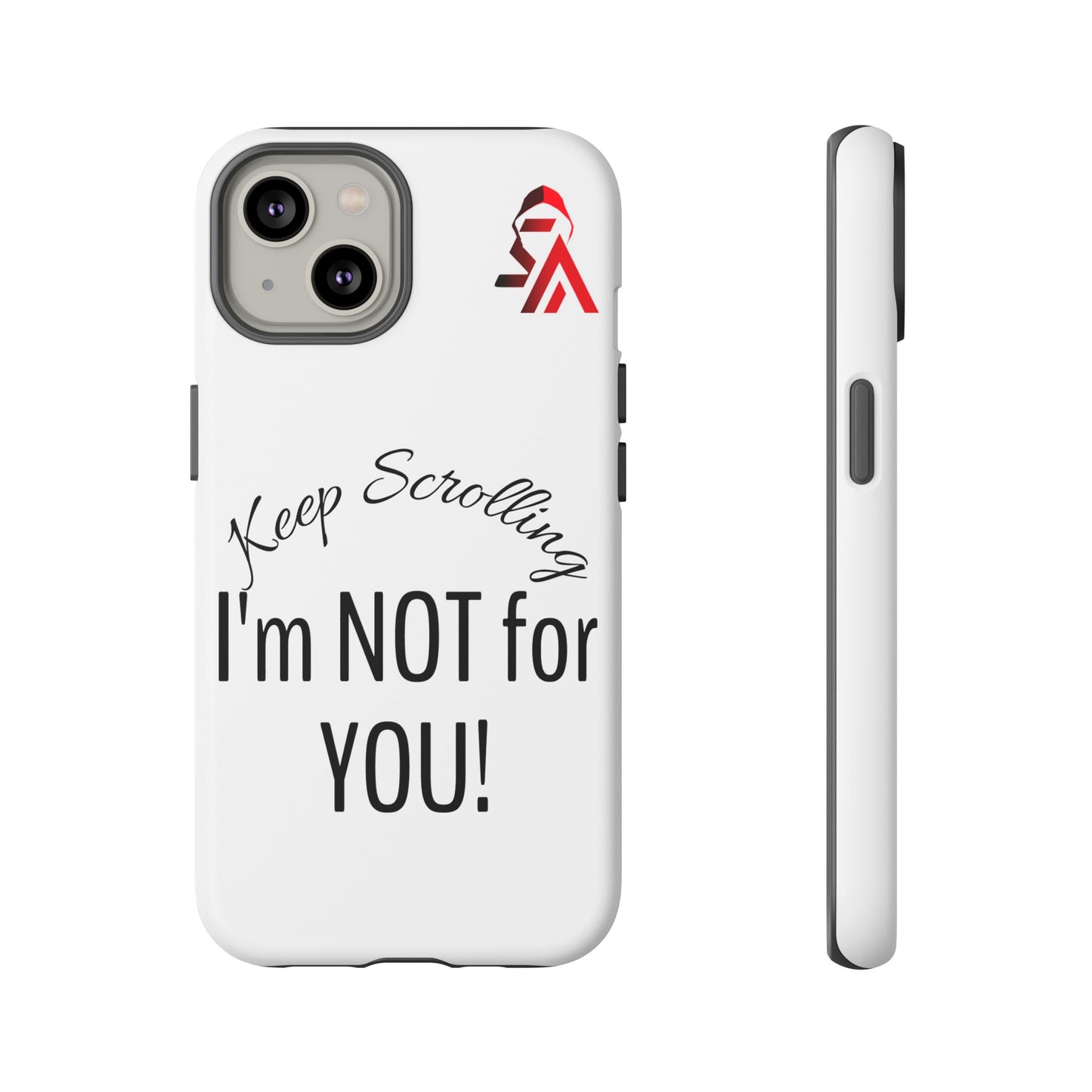 Keep Scrolling Phone Case - Tough Cases, Gift for Social Media Users, Trendy Phone Accessory, Funny Phone Cover, Modern Tech Gift