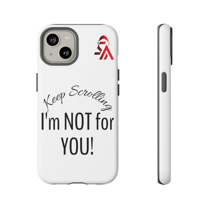 Keep Scrolling Phone Case - Tough Cases, Gift for Social Media Users, Trendy Phone Accessory, Funny Phone Cover, Modern Tech Gift