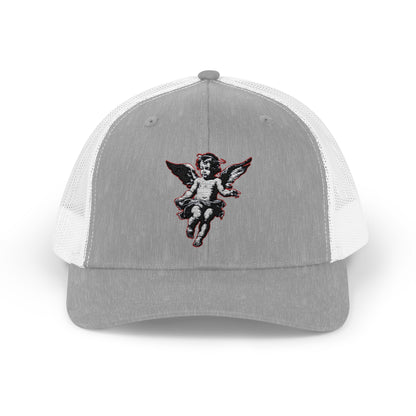 Angel Sequin Snapback Trucker Cap, Trendy Hat for Teens, Summer Style, Festival Wear, Gift for Friends, Casual Accessories