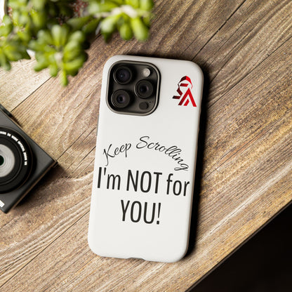 Keep Scrolling Phone Case - Tough Cases, Gift for Social Media Users, Trendy Phone Accessory, Funny Phone Cover, Modern Tech Gift