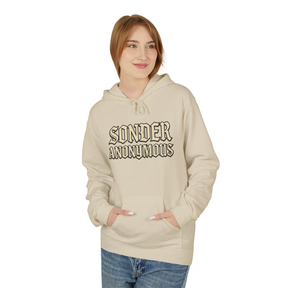 Sonder Anonymous Unisex Fleece Hoodie, Graphic Sweatshirt, Cozy Casual Wear, Gift for Friends, Streetwear Style