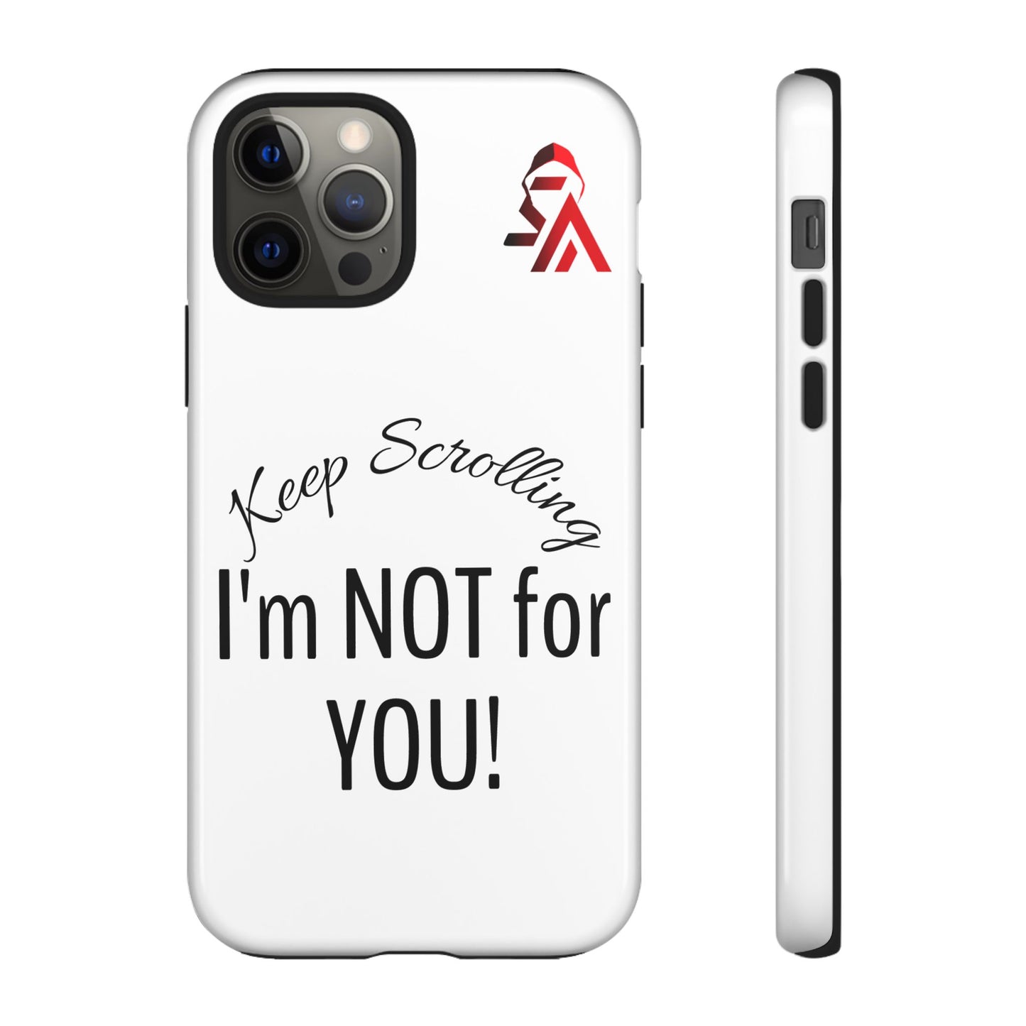 Keep Scrolling Phone Case - Tough Cases, Gift for Social Media Users, Trendy Phone Accessory, Funny Phone Cover, Modern Tech Gift