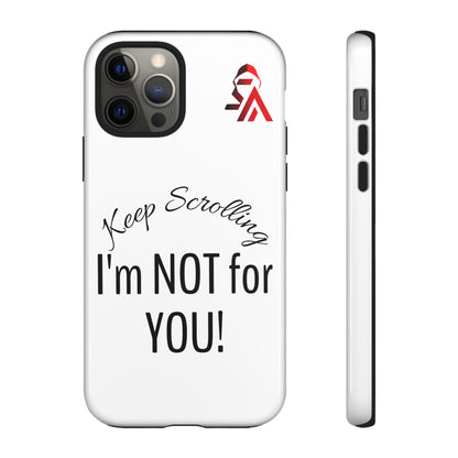 Keep Scrolling Phone Case - Tough Cases, Gift for Social Media Users, Trendy Phone Accessory, Funny Phone Cover, Modern Tech Gift