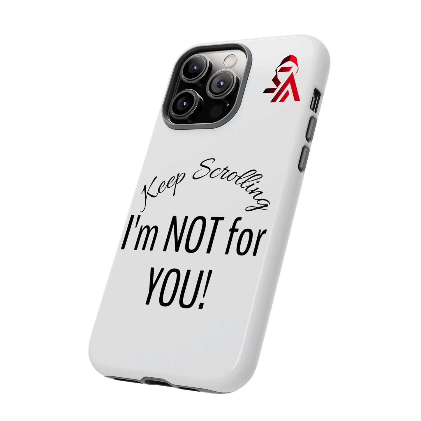 Keep Scrolling Phone Case - Tough Cases, Gift for Social Media Users, Trendy Phone Accessory, Funny Phone Cover, Modern Tech Gift