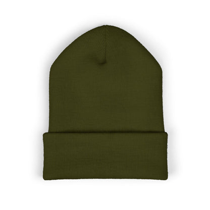 Classic Cuffed Beanie Hat, Embroidered Winter Hat, Unisex Knit Cap, Warm Beanie for Gift, Casual Outdoor Accessory