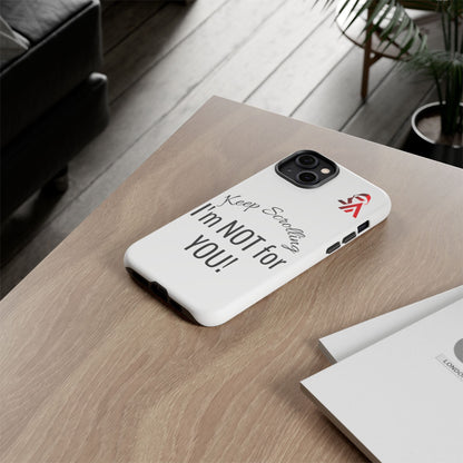 Keep Scrolling Phone Case - Tough Cases, Gift for Social Media Users, Trendy Phone Accessory, Funny Phone Cover, Modern Tech Gift