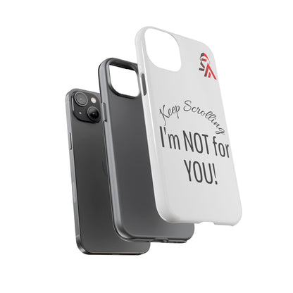 Keep Scrolling Phone Case - Tough Cases, Gift for Social Media Users, Trendy Phone Accessory, Funny Phone Cover, Modern Tech Gift