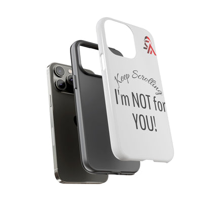 Keep Scrolling Phone Case - Tough Cases, Gift for Social Media Users, Trendy Phone Accessory, Funny Phone Cover, Modern Tech Gift