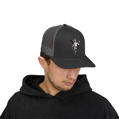 Angel Sequin Snapback Trucker Cap, Trendy Hat for Teens, Summer Style, Festival Wear, Gift for Friends, Casual Accessories