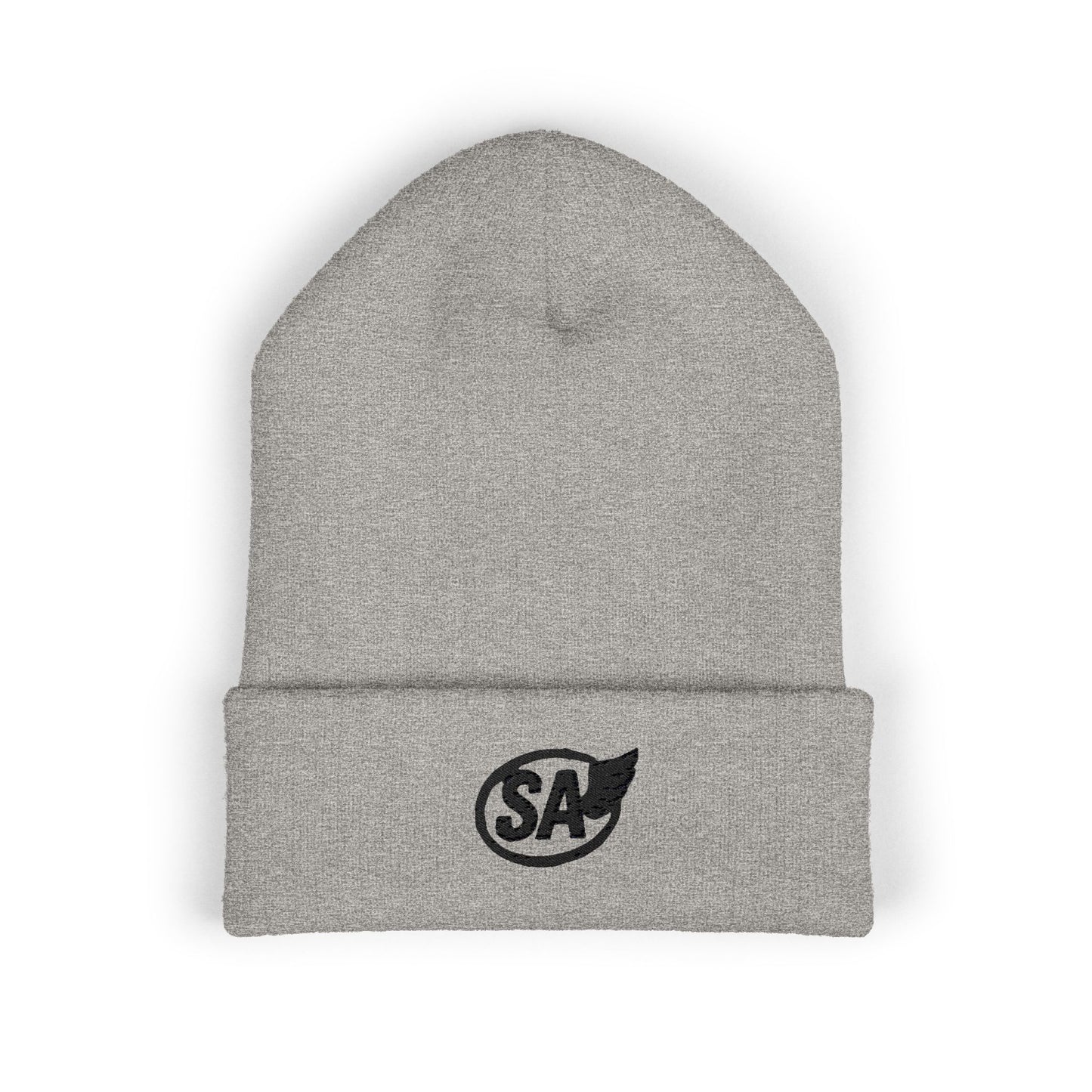 Classic Cuffed Beanie Hat, Embroidered Winter Hat, Unisex Knit Cap, Warm Beanie for Gift, Casual Outdoor Accessory