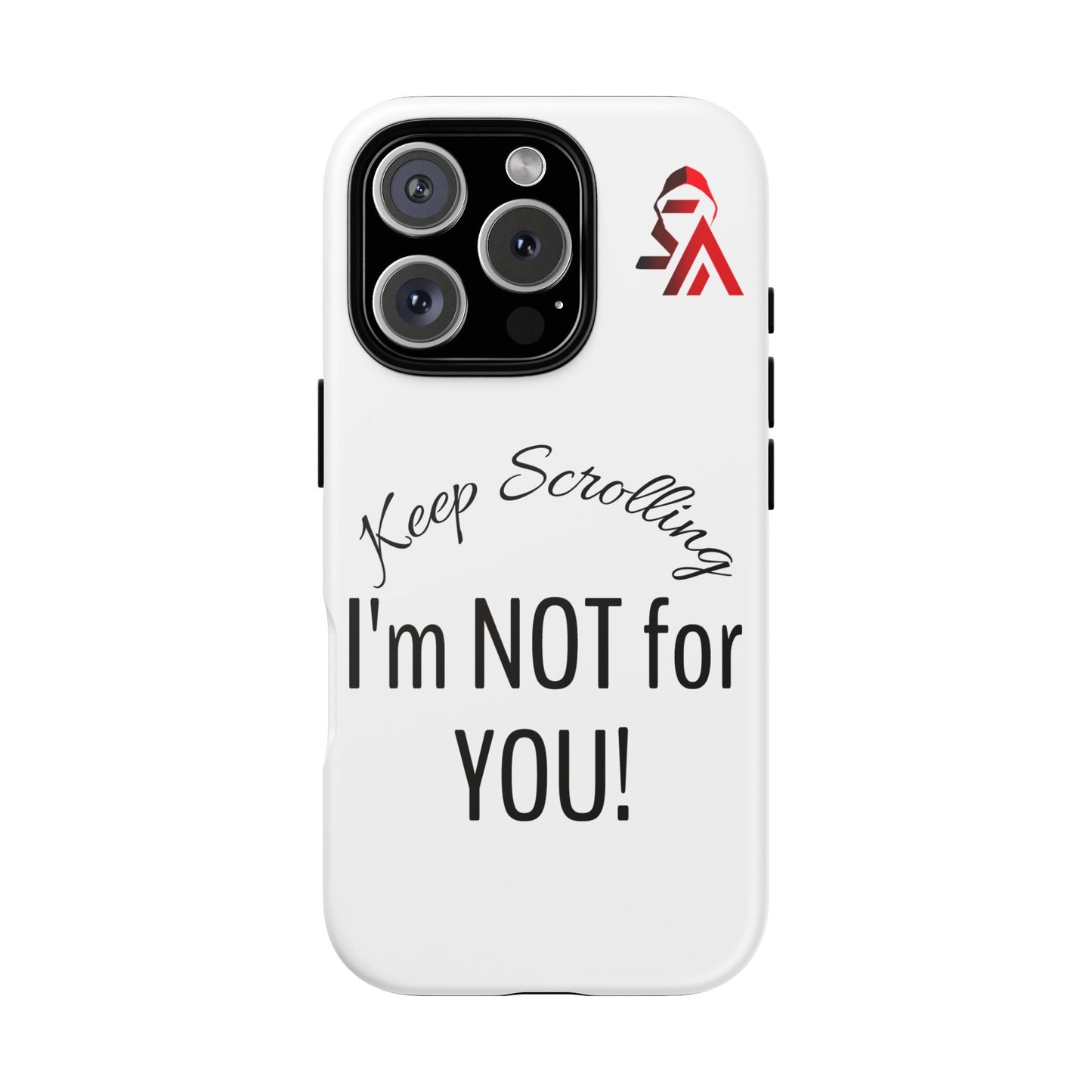 Keep Scrolling Phone Case - Tough Cases, Gift for Social Media Users, Trendy Phone Accessory, Funny Phone Cover, Modern Tech Gift