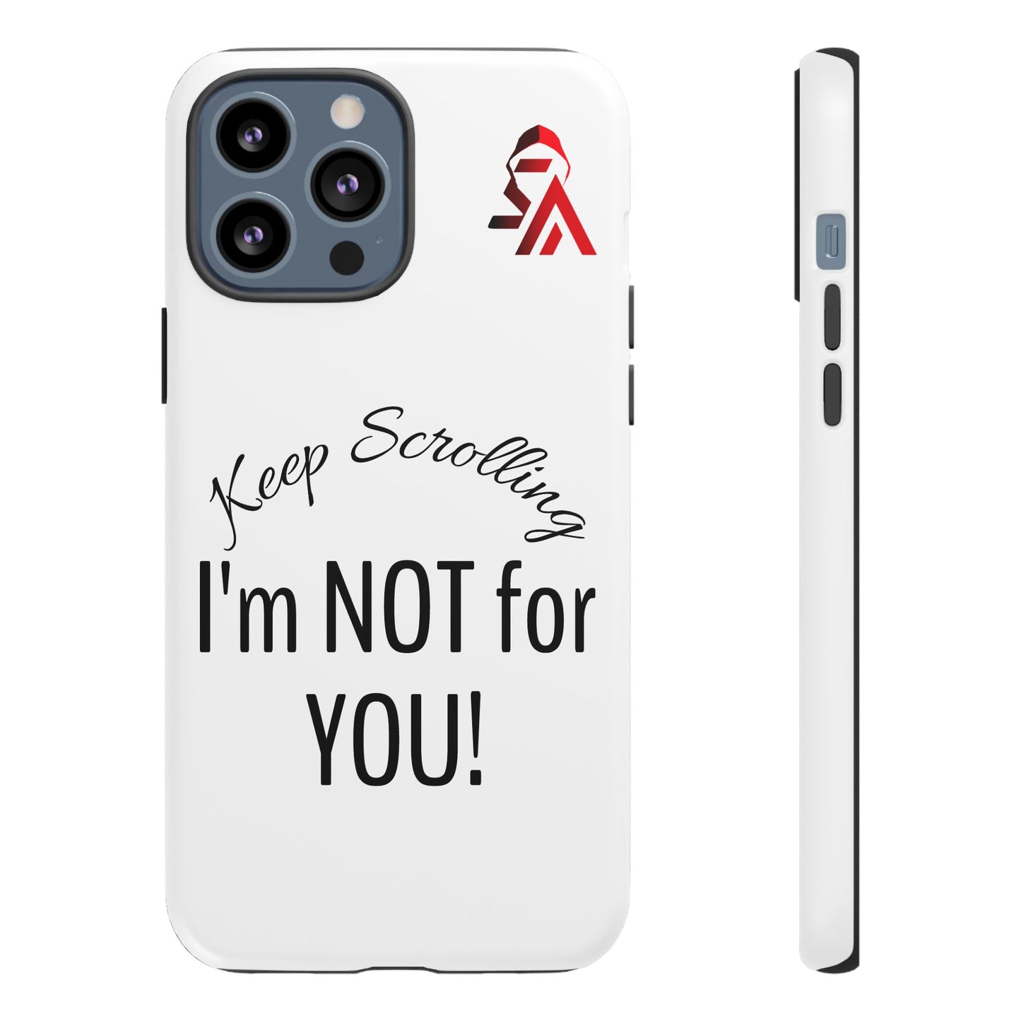 Keep Scrolling Phone Case - Tough Cases, Gift for Social Media Users, Trendy Phone Accessory, Funny Phone Cover, Modern Tech Gift