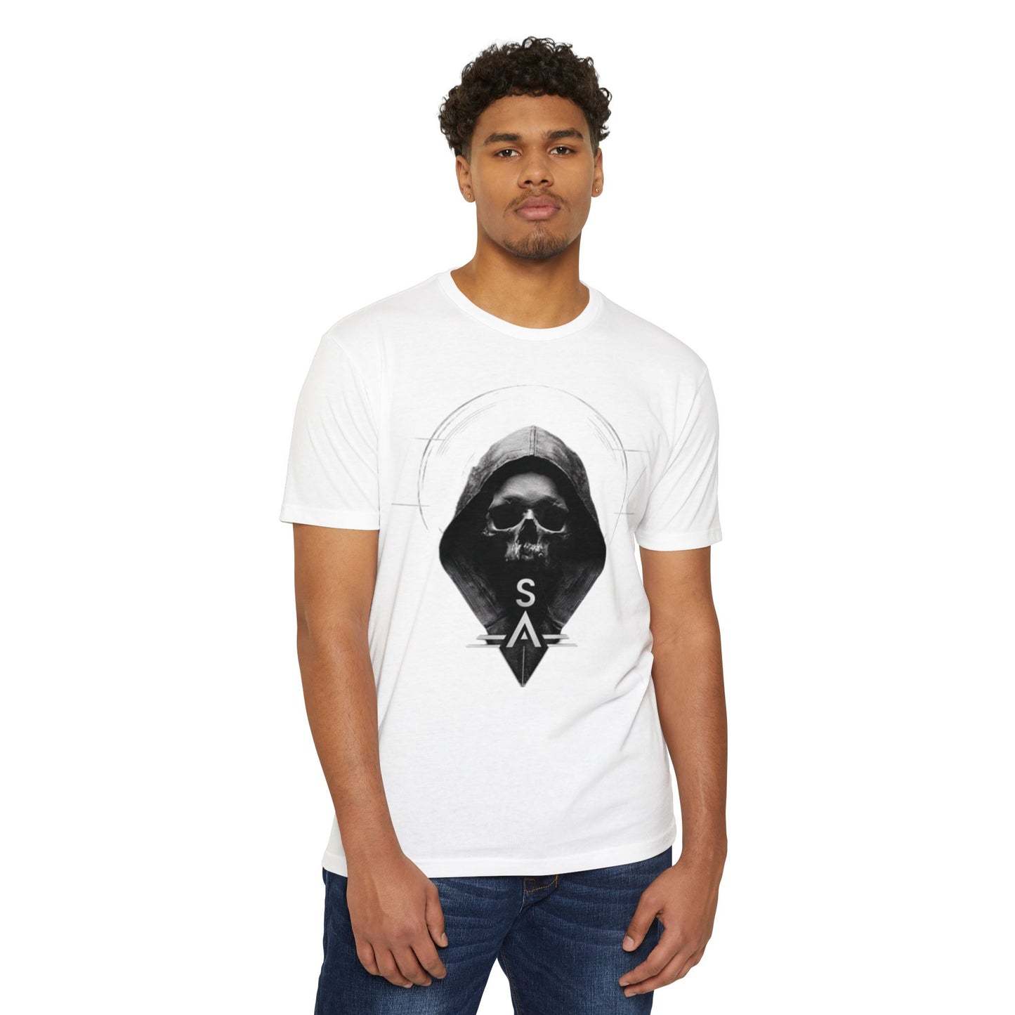 Gothic Skull Graphic T-Shirt | Unisex Streetwear Tee, Casual Wear, Halloween Gift, Edgy Fashion, Unique Design