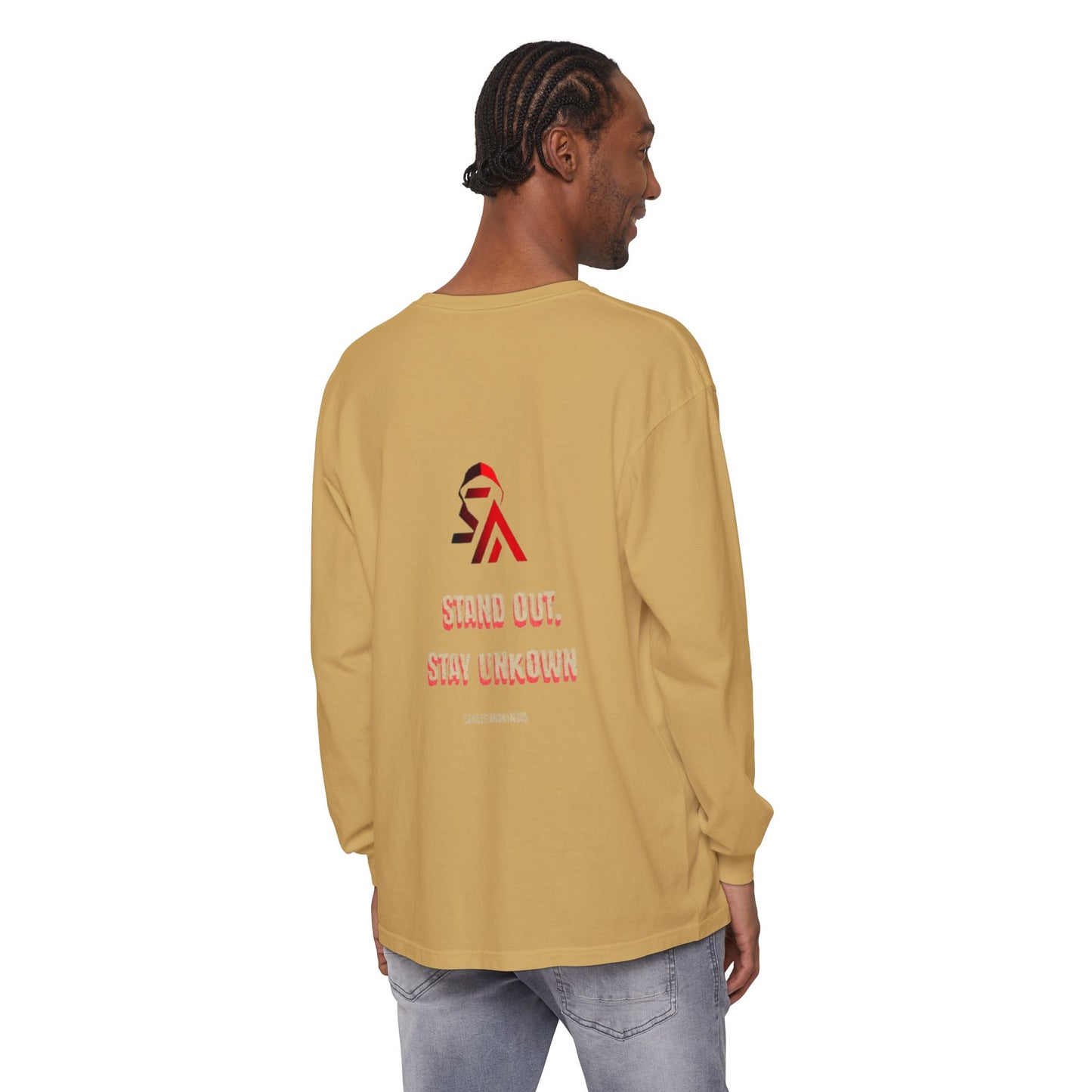Edgy Angel Long Sleeve T-Shirt, Streetwear Fashion, Casual Wear, Unique Graphic Tee, Unisex Apparel, Gift for Him/Her