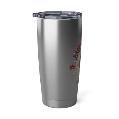 Traveler's 20oz Stainless Steel Tumbler, Inspirational Gift, Adventure Mug, Personalized Travel Cup, Eco-Friendly Travel Sculpt