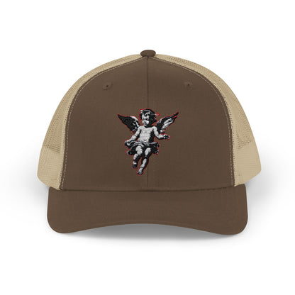 Angel Sequin Snapback Trucker Cap, Trendy Hat for Teens, Summer Style, Festival Wear, Gift for Friends, Casual Accessories