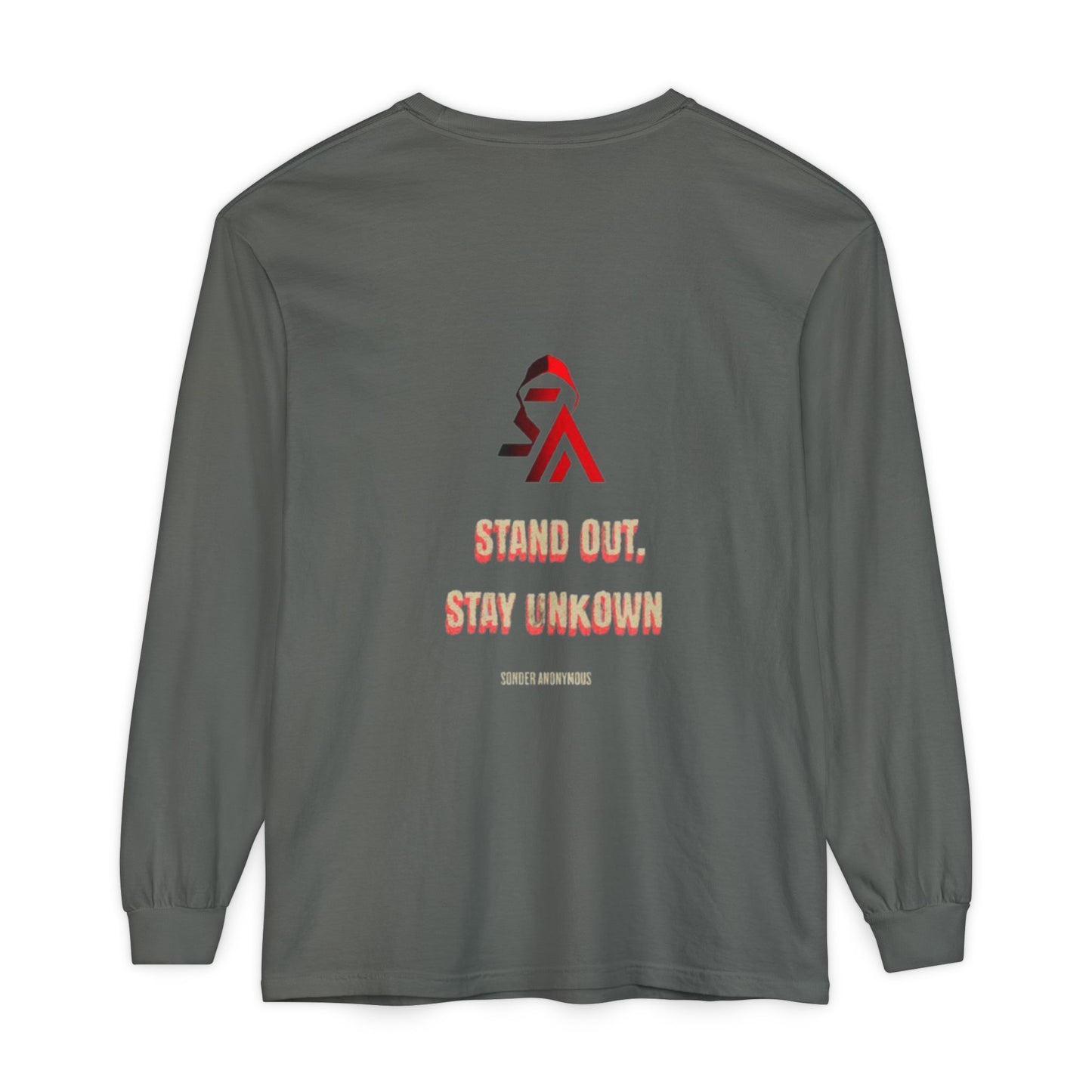 Edgy Angel Long Sleeve T-Shirt, Streetwear Fashion, Casual Wear, Unique Graphic Tee, Unisex Apparel, Gift for Him/Her