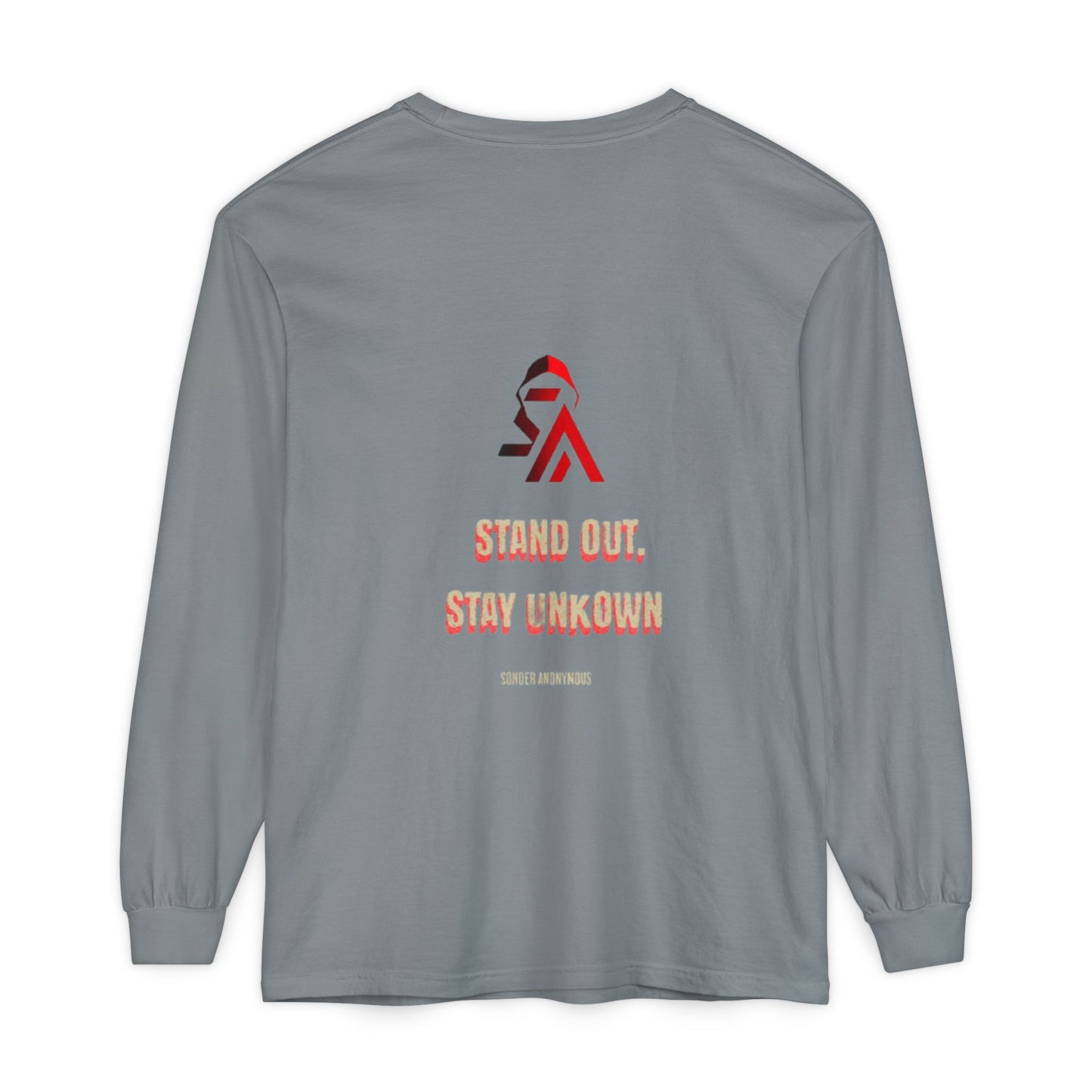 Edgy Angel Long Sleeve T-Shirt, Streetwear Fashion, Casual Wear, Unique Graphic Tee, Unisex Apparel, Gift for Him/Her
