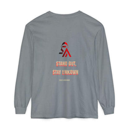 Edgy Angel Long Sleeve T-Shirt, Streetwear Fashion, Casual Wear, Unique Graphic Tee, Unisex Apparel, Gift for Him/Her