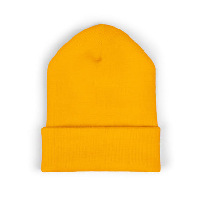 Classic Cuffed Beanie Hat, Embroidered Winter Hat, Unisex Knit Cap, Warm Beanie for Gift, Casual Outdoor Accessory