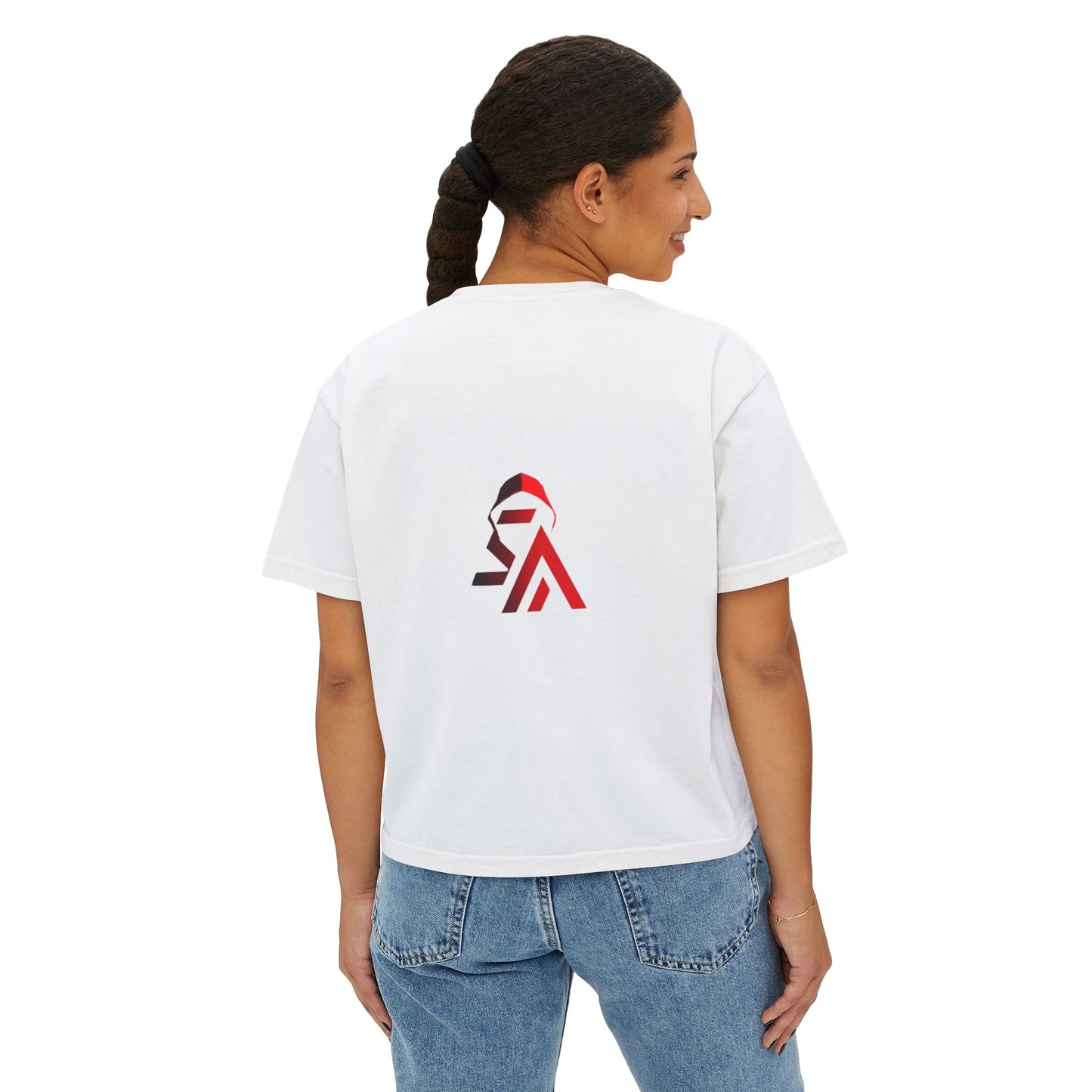 Graphic Women's Boxy Tee - Trendy Streetwear, Casual Wear, Unique Gift for Festivals, Music Lovers, Art Enthusiasts