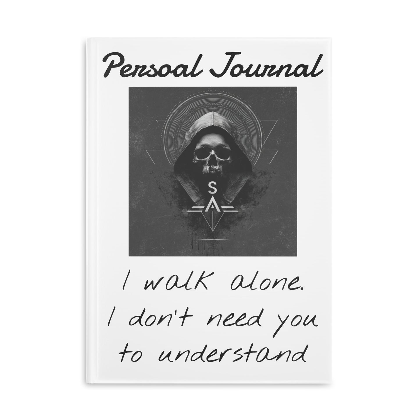 Gothic Journal with Inspirational Quotes, Personal Notebook, Unique Gift, Creative Writing, Self-Expression Diary