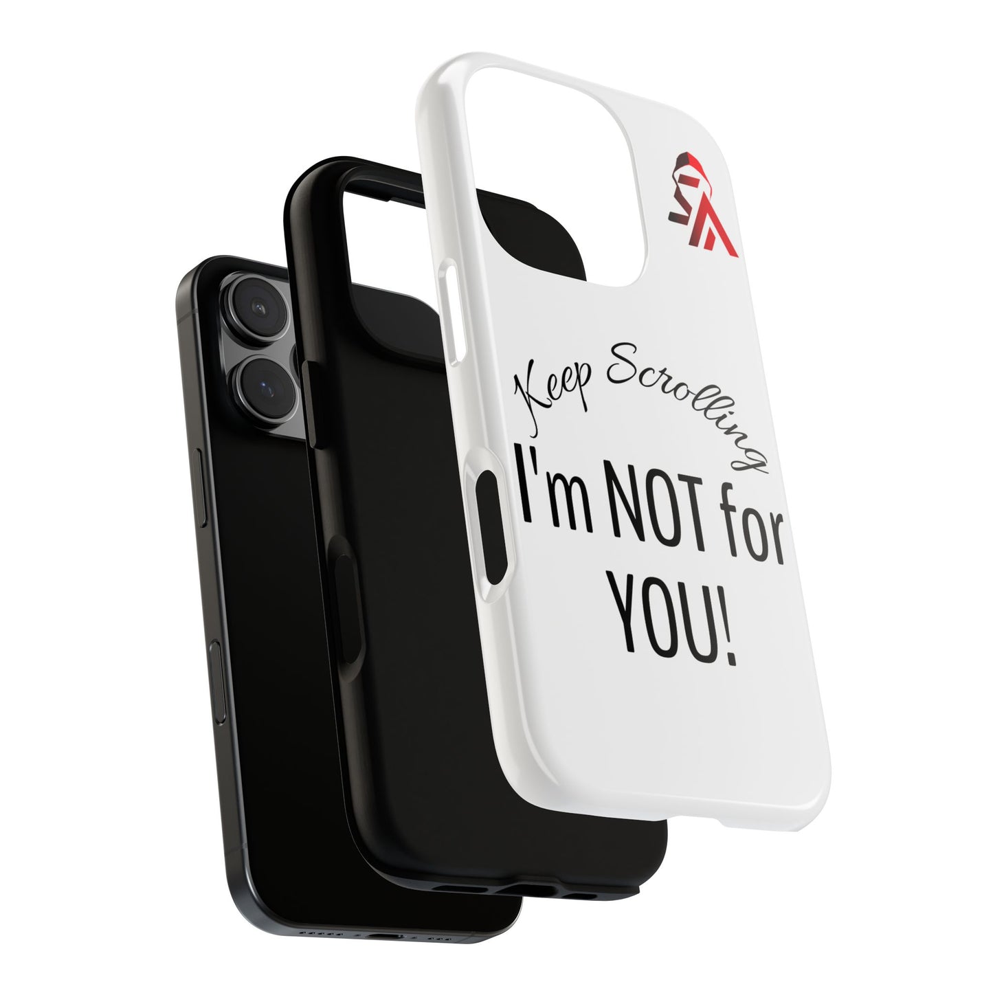 Keep Scrolling Phone Case - Tough Cases, Gift for Social Media Users, Trendy Phone Accessory, Funny Phone Cover, Modern Tech Gift