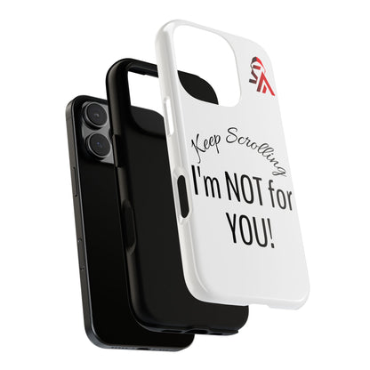 Keep Scrolling Phone Case - Tough Cases, Gift for Social Media Users, Trendy Phone Accessory, Funny Phone Cover, Modern Tech Gift
