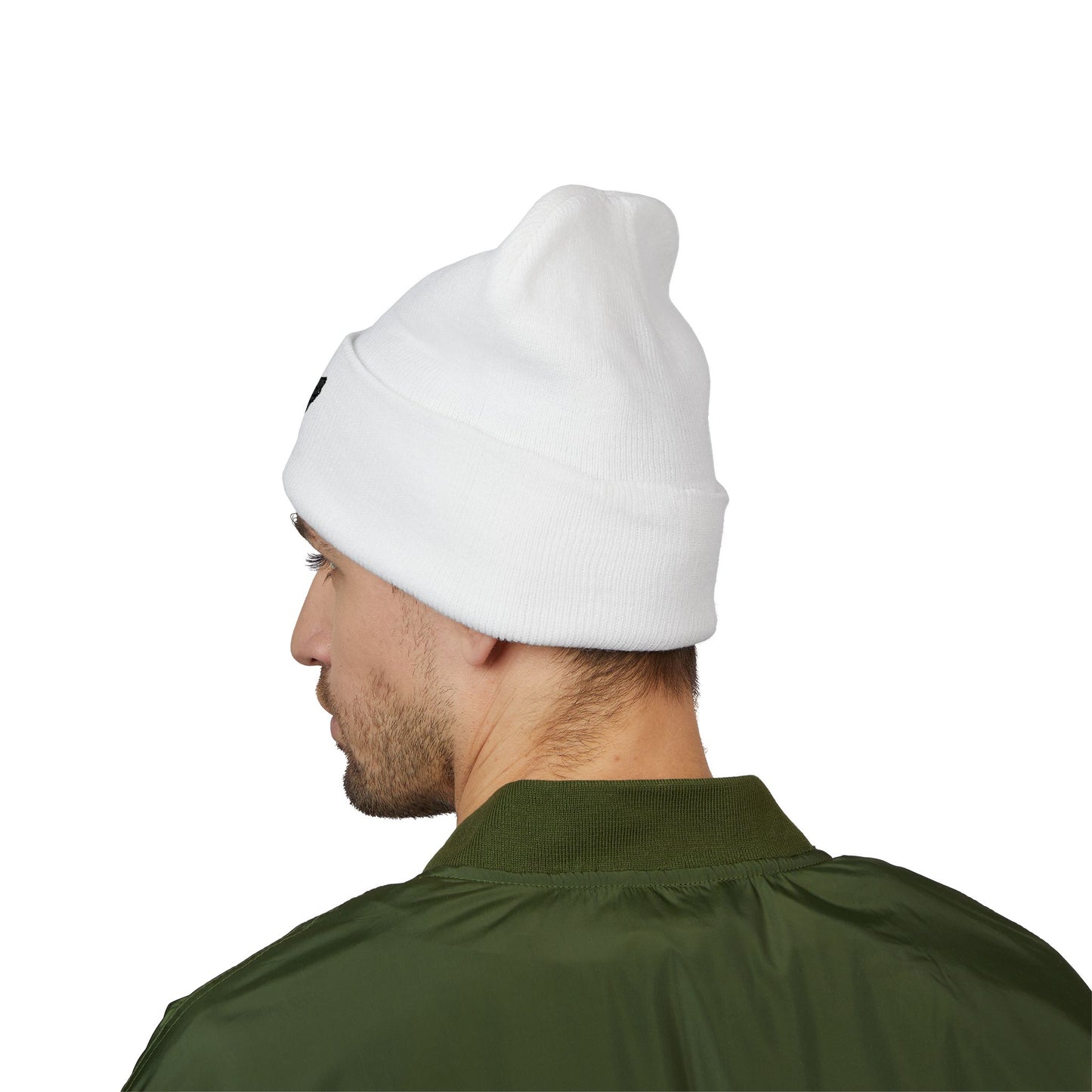 Classic Cuffed Beanie Hat, Embroidered Winter Hat, Unisex Knit Cap, Warm Beanie for Gift, Casual Outdoor Accessory