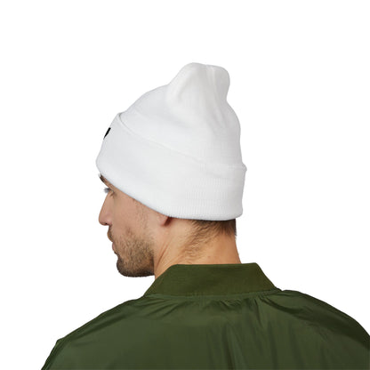 Classic Cuffed Beanie Hat, Embroidered Winter Hat, Unisex Knit Cap, Warm Beanie for Gift, Casual Outdoor Accessory