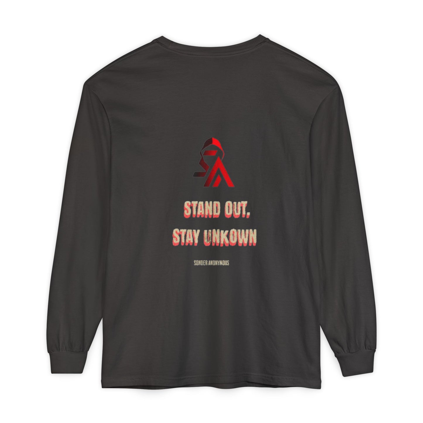 Edgy Angel Long Sleeve T-Shirt, Streetwear Fashion, Casual Wear, Unique Graphic Tee, Unisex Apparel, Gift for Him/Her