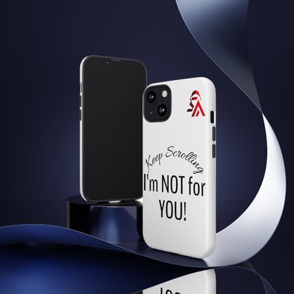 Keep Scrolling Phone Case - Tough Cases, Gift for Social Media Users, Trendy Phone Accessory, Funny Phone Cover, Modern Tech Gift