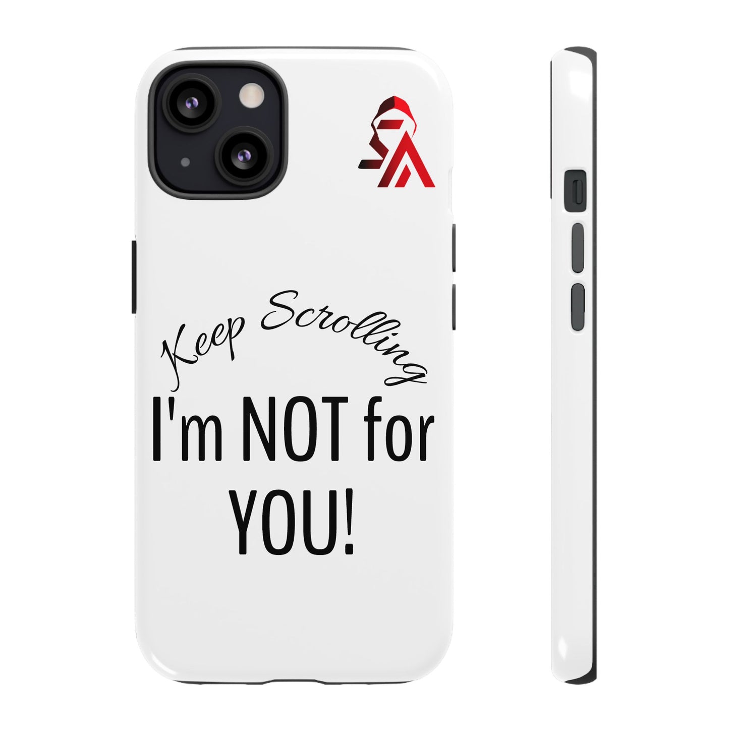 Keep Scrolling Phone Case - Tough Cases, Gift for Social Media Users, Trendy Phone Accessory, Funny Phone Cover, Modern Tech Gift