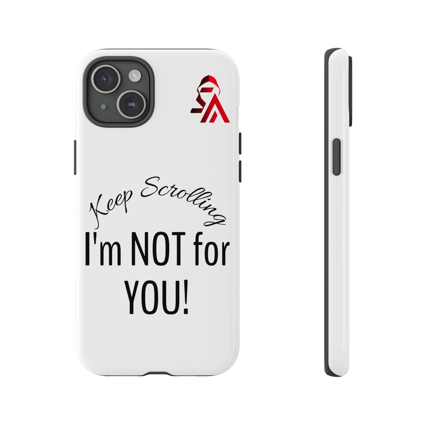 Keep Scrolling Phone Case - Tough Cases, Gift for Social Media Users, Trendy Phone Accessory, Funny Phone Cover, Modern Tech Gift
