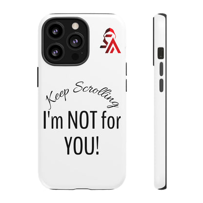 Keep Scrolling Phone Case - Tough Cases, Gift for Social Media Users, Trendy Phone Accessory, Funny Phone Cover, Modern Tech Gift