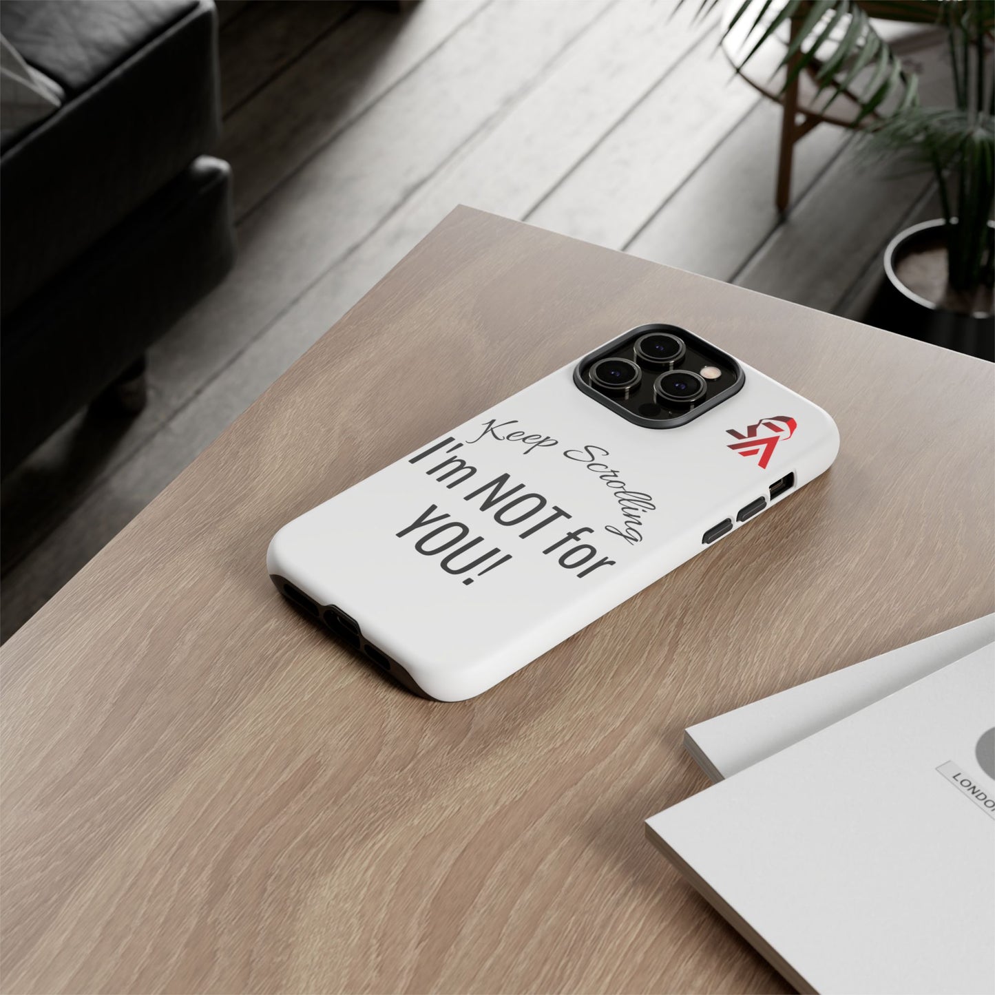 Keep Scrolling Phone Case - Tough Cases, Gift for Social Media Users, Trendy Phone Accessory, Funny Phone Cover, Modern Tech Gift