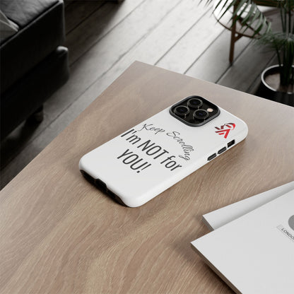 Keep Scrolling Phone Case - Tough Cases, Gift for Social Media Users, Trendy Phone Accessory, Funny Phone Cover, Modern Tech Gift