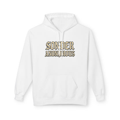 Sonder Anonymous Unisex Fleece Hoodie, Graphic Sweatshirt, Cozy Casual Wear, Gift for Friends, Streetwear Style
