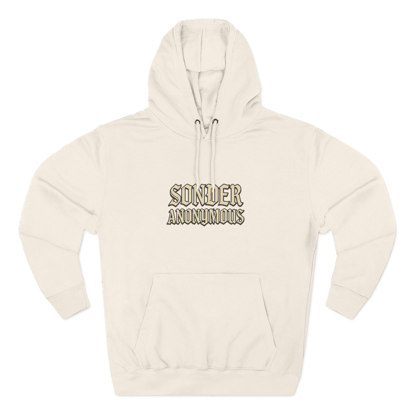 Sonder Anonymous Three-Panel Fleece Hoodie for Ultimate Comfort, Casual Style, Streetwear, Unique Gift, Everyday Wear