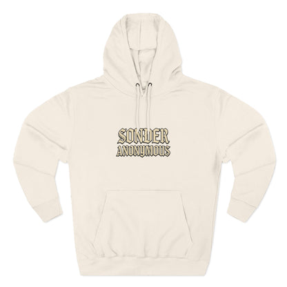 Sonder Anonymous Three-Panel Fleece Hoodie for Ultimate Comfort, Casual Style, Streetwear, Unique Gift, Everyday Wear