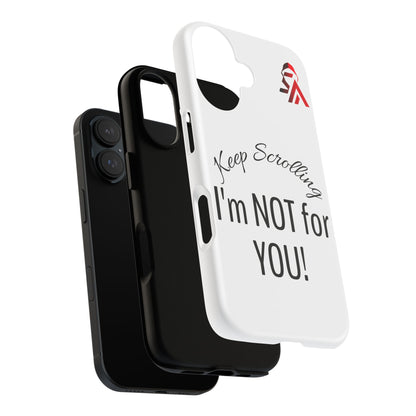 Keep Scrolling Phone Case - Tough Cases, Gift for Social Media Users, Trendy Phone Accessory, Funny Phone Cover, Modern Tech Gift