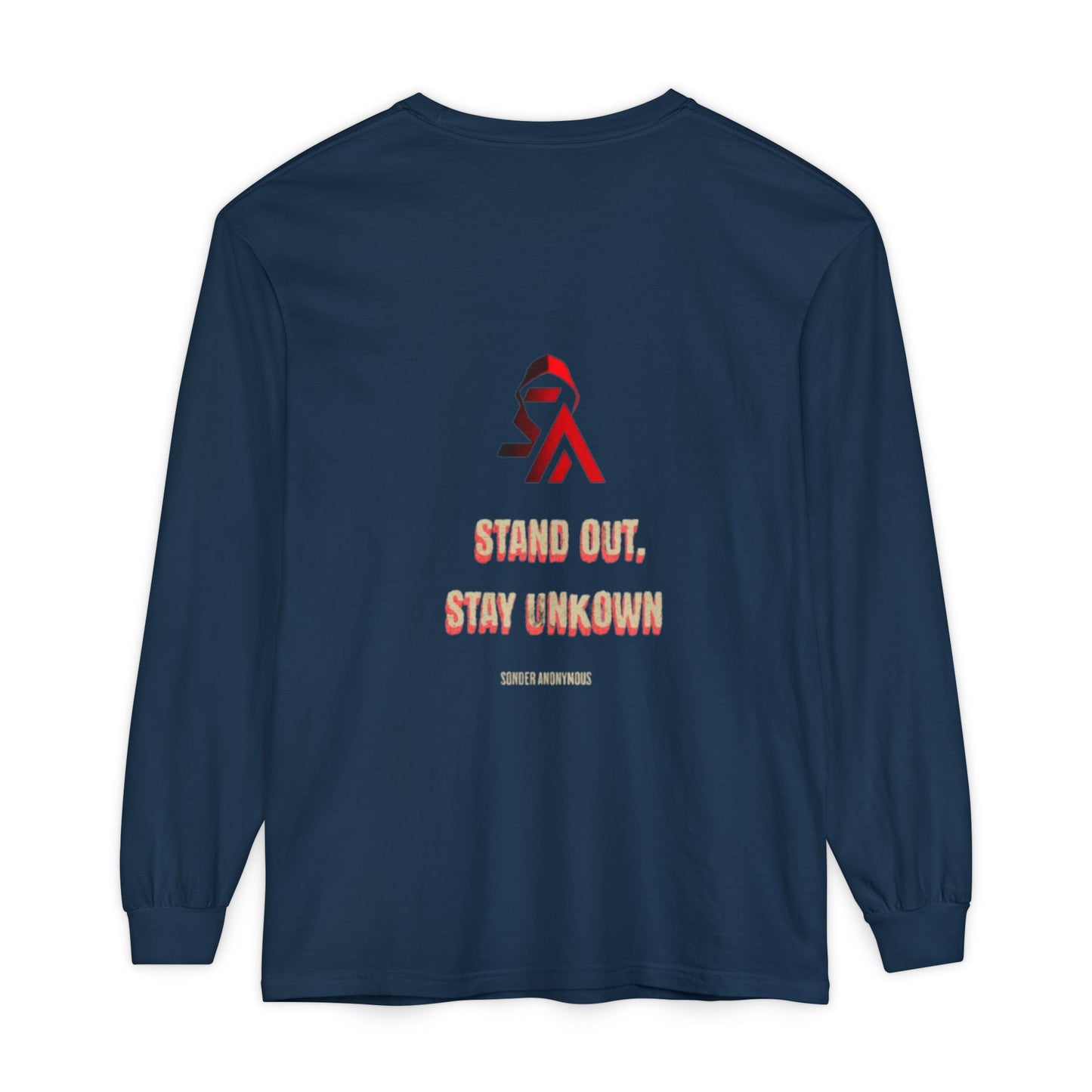 Edgy Angel Long Sleeve T-Shirt, Streetwear Fashion, Casual Wear, Unique Graphic Tee, Unisex Apparel, Gift for Him/Her