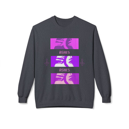 Unisex Fleece Crewneck Sweatshirt - 'ASHES' Design, Cozy Gift for Friends, Alternative Apparel, Fall Fashion, Casual Wear