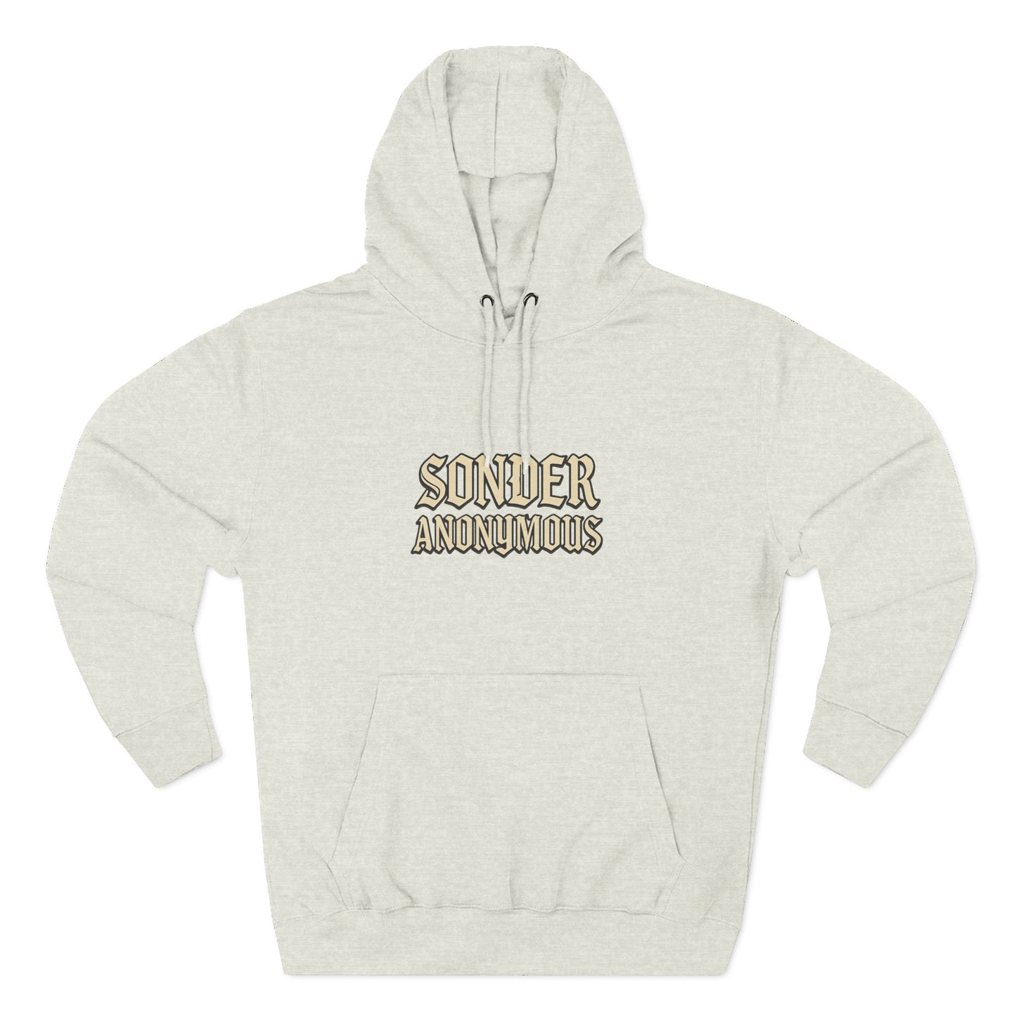 Sonder Anonymous Three-Panel Fleece Hoodie for Ultimate Comfort, Casual Style, Streetwear, Unique Gift, Everyday Wear