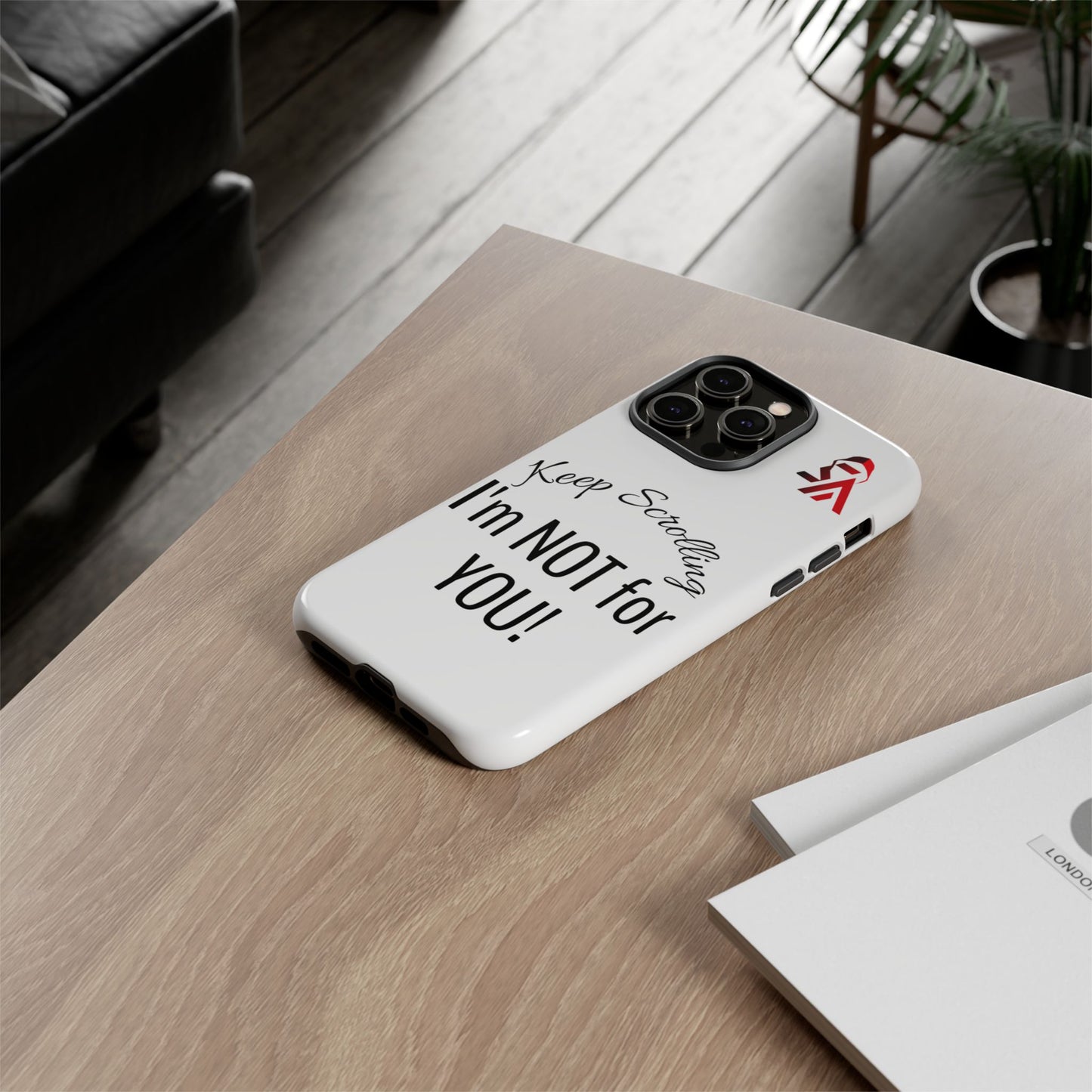 Keep Scrolling Phone Case - Tough Cases, Gift for Social Media Users, Trendy Phone Accessory, Funny Phone Cover, Modern Tech Gift